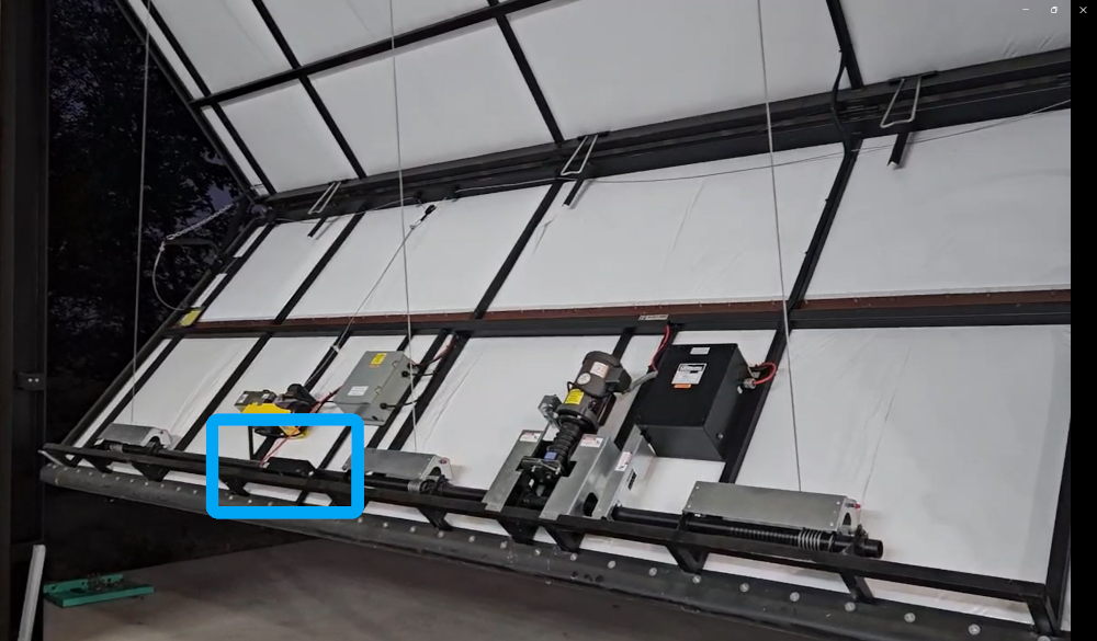 CrashAxis installed on a bifold door